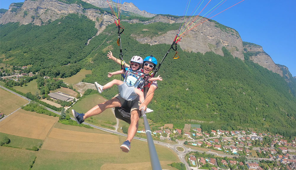 baptême de parapente pour enfant à Grenoble
